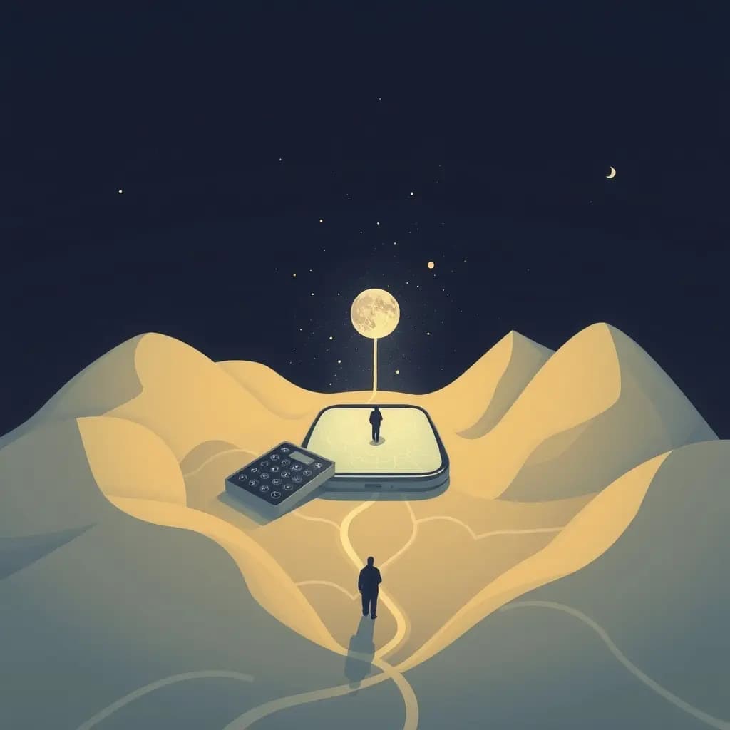 Dream illustration: Phone maps lead nowhere