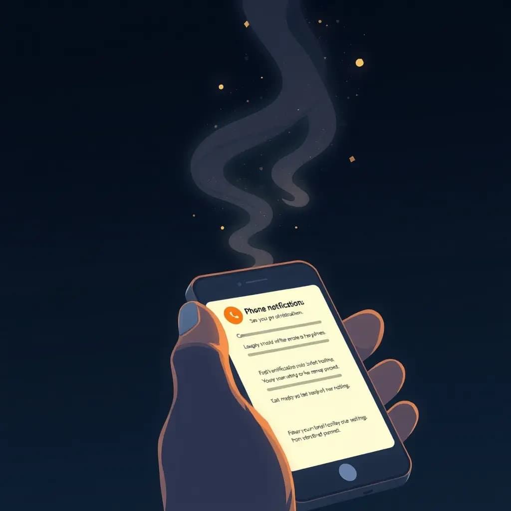 Dream illustration: Phone Notification