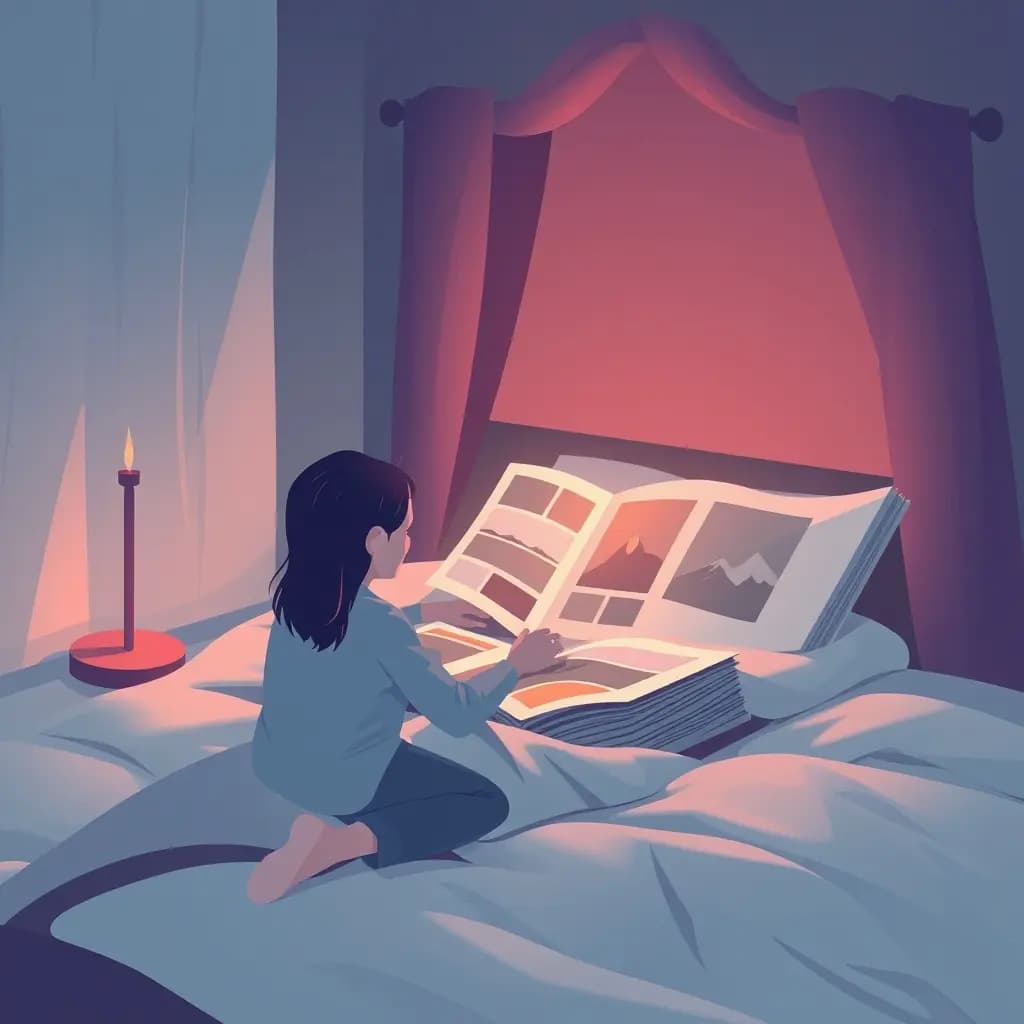Dream illustration: Photo album vanishes
