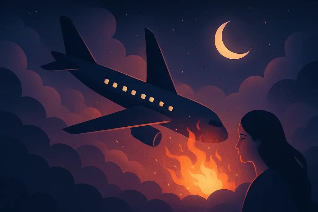 Dream illustration: Plane crash or emergency