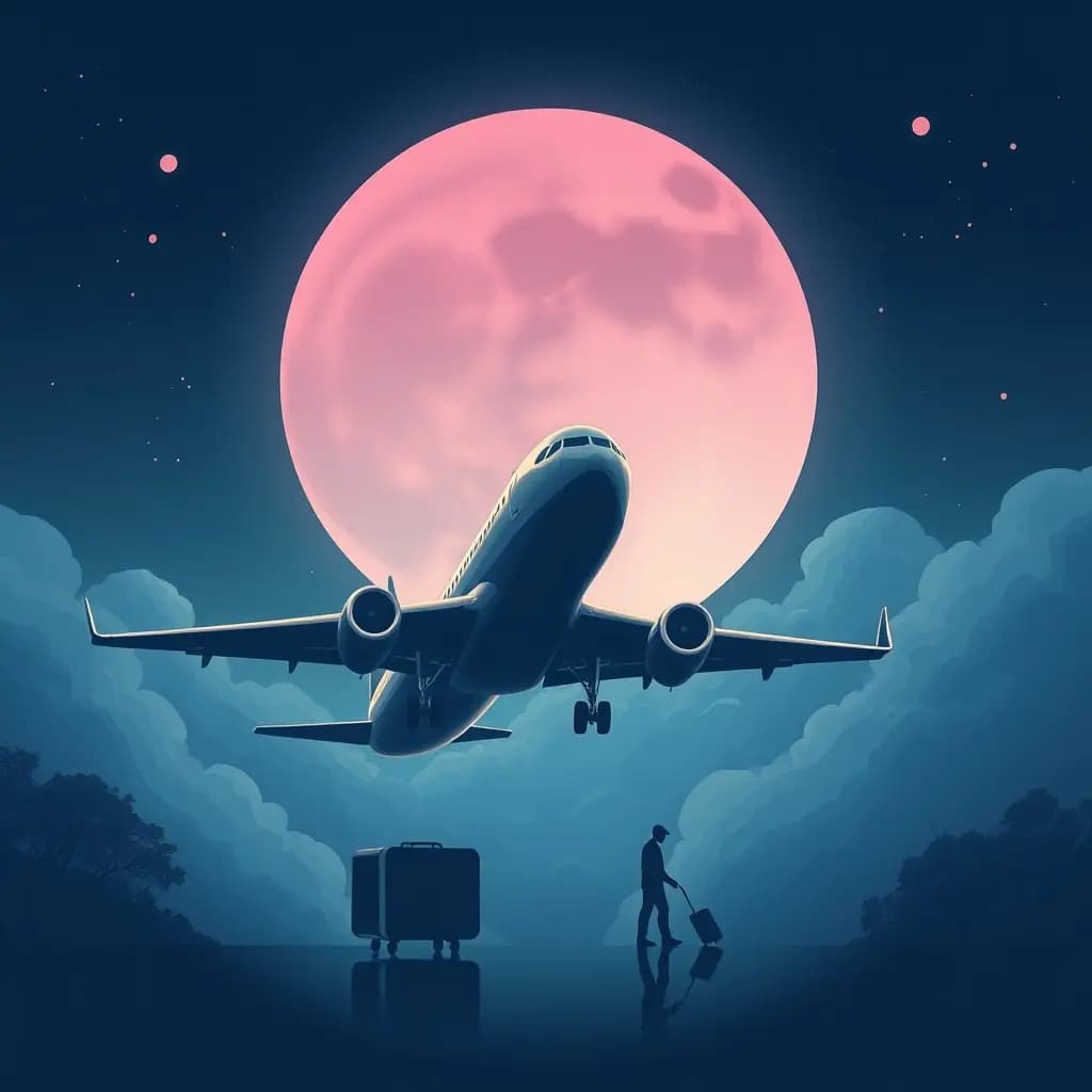 Dream illustration: Plane delayed forever