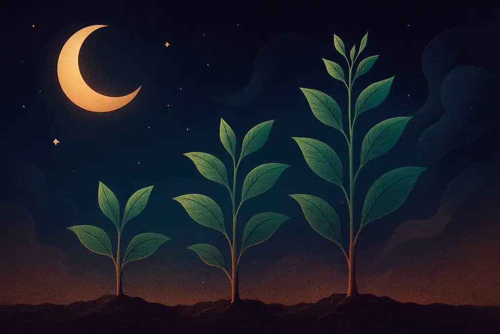 Dream illustration: Plants growing rapidly