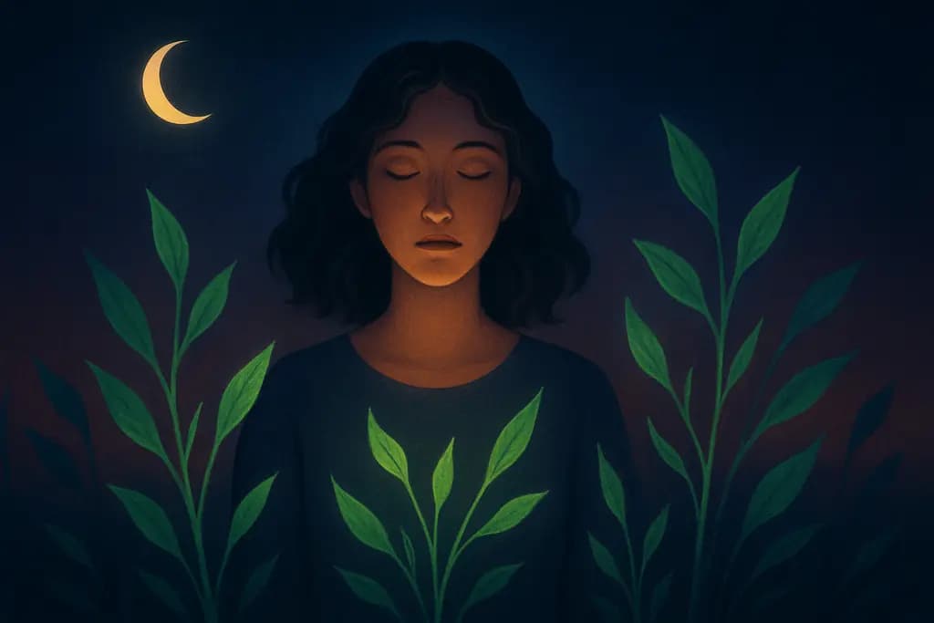 Dream illustration: Plants sprouting instantly around you