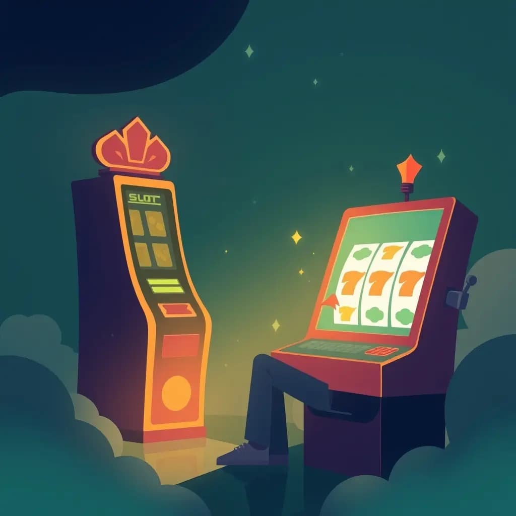 Dream illustration: Playing an Online Slot Machine