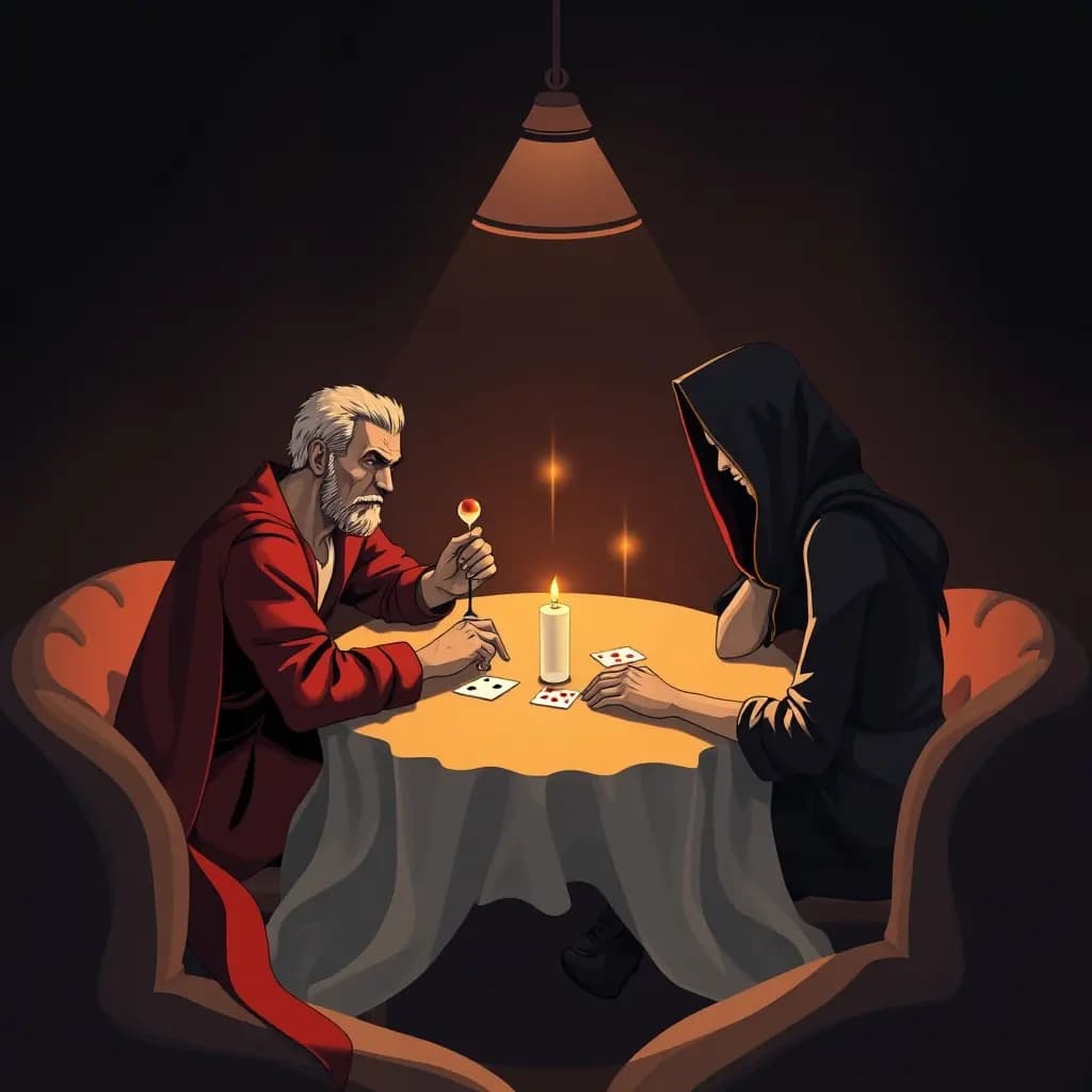 Dream illustration: Playing Poker With a Deceased Person