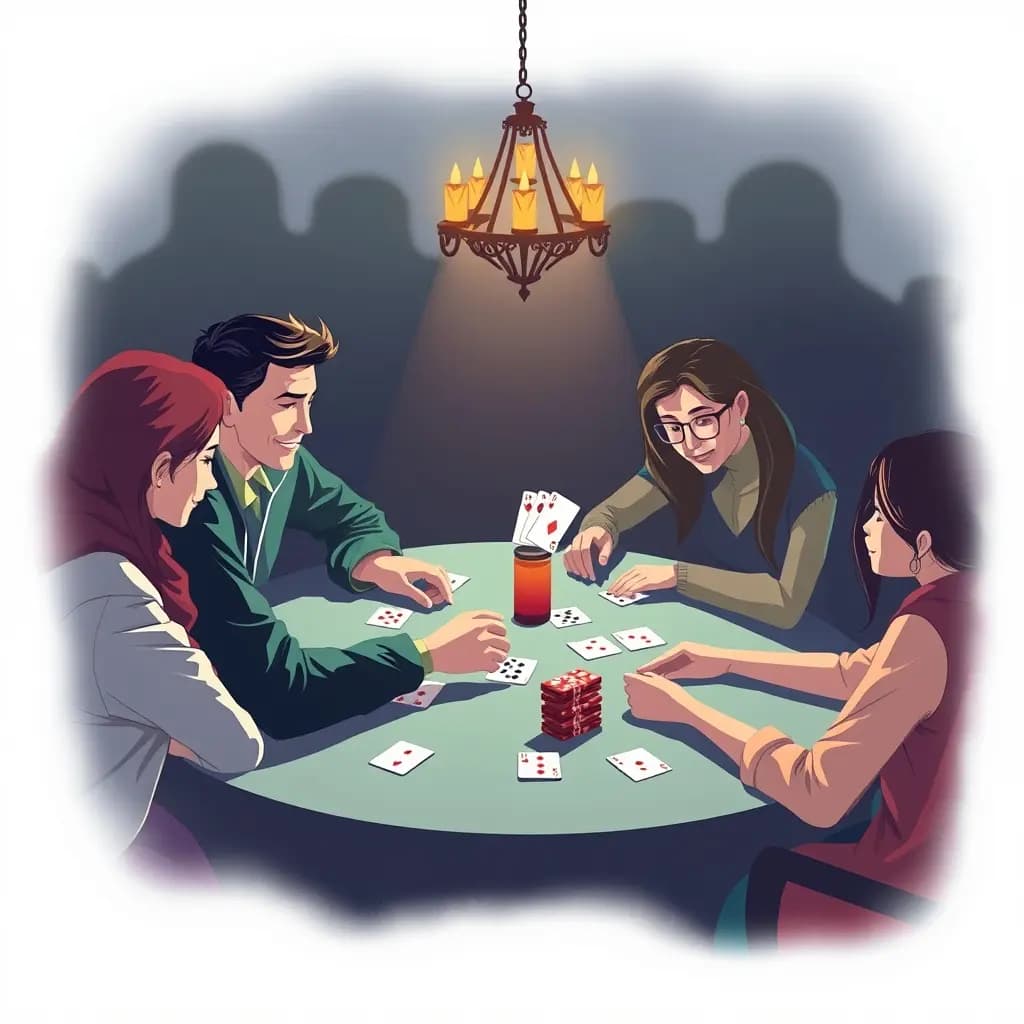 Dream illustration: Playing Poker With Family