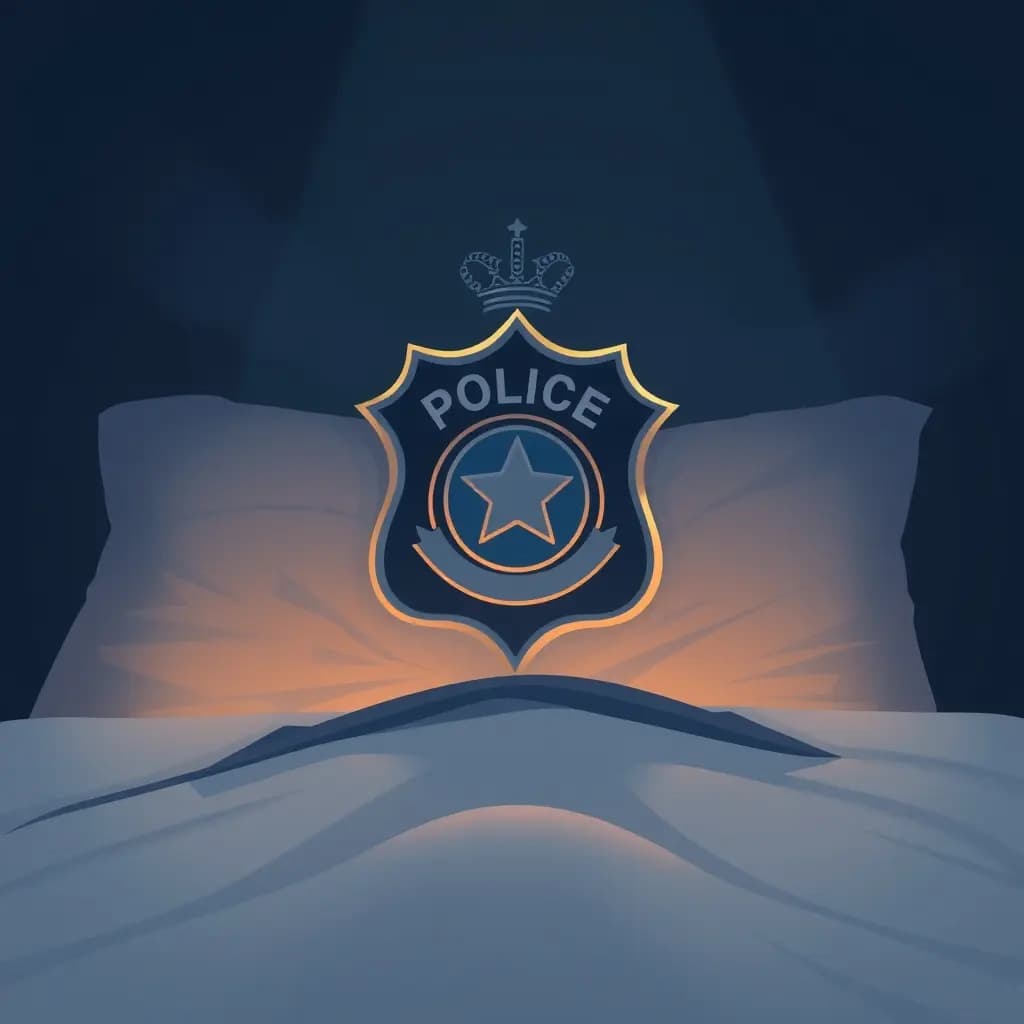 Dream illustration: Police badge gone missing