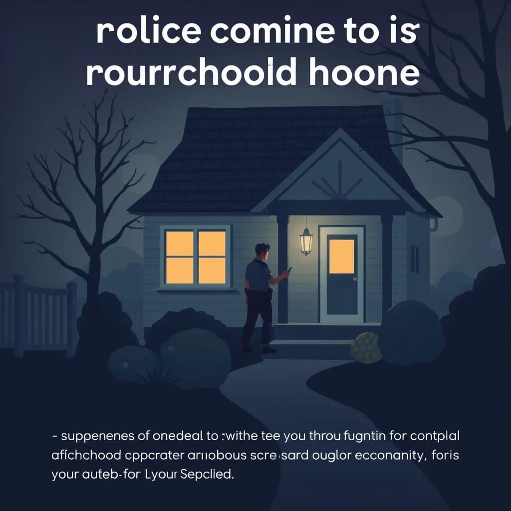 Dream illustration: Police coming to your childhood home