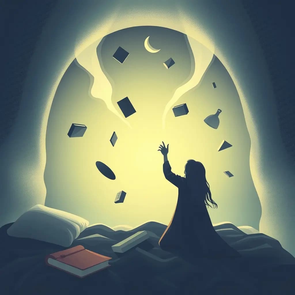Dream illustration: Poltergeist throws objects