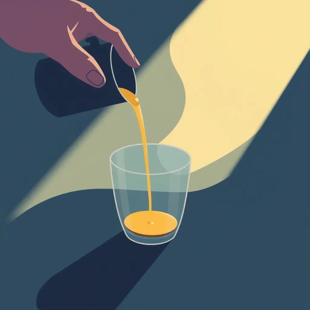 Dream illustration: Pouring from empty cup