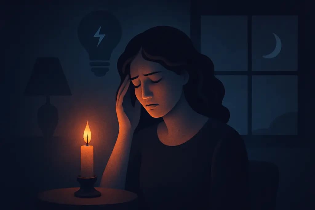 Dream illustration: Power outage / blackout