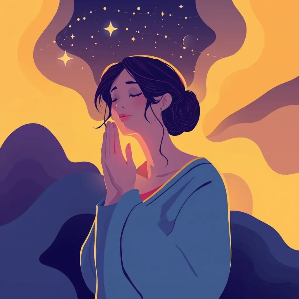Dream illustration: Praying but no voice