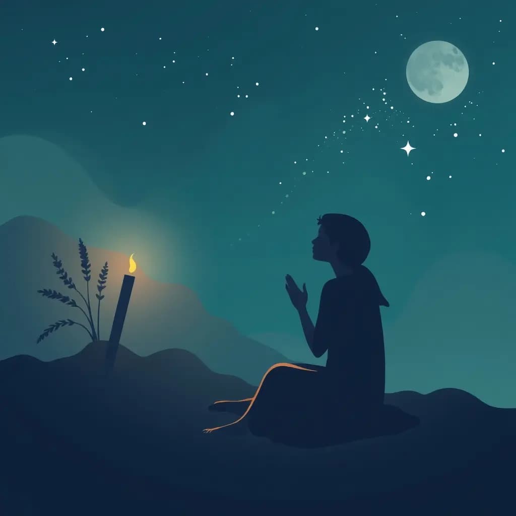 Dream illustration: Praying but Unable to Talk
