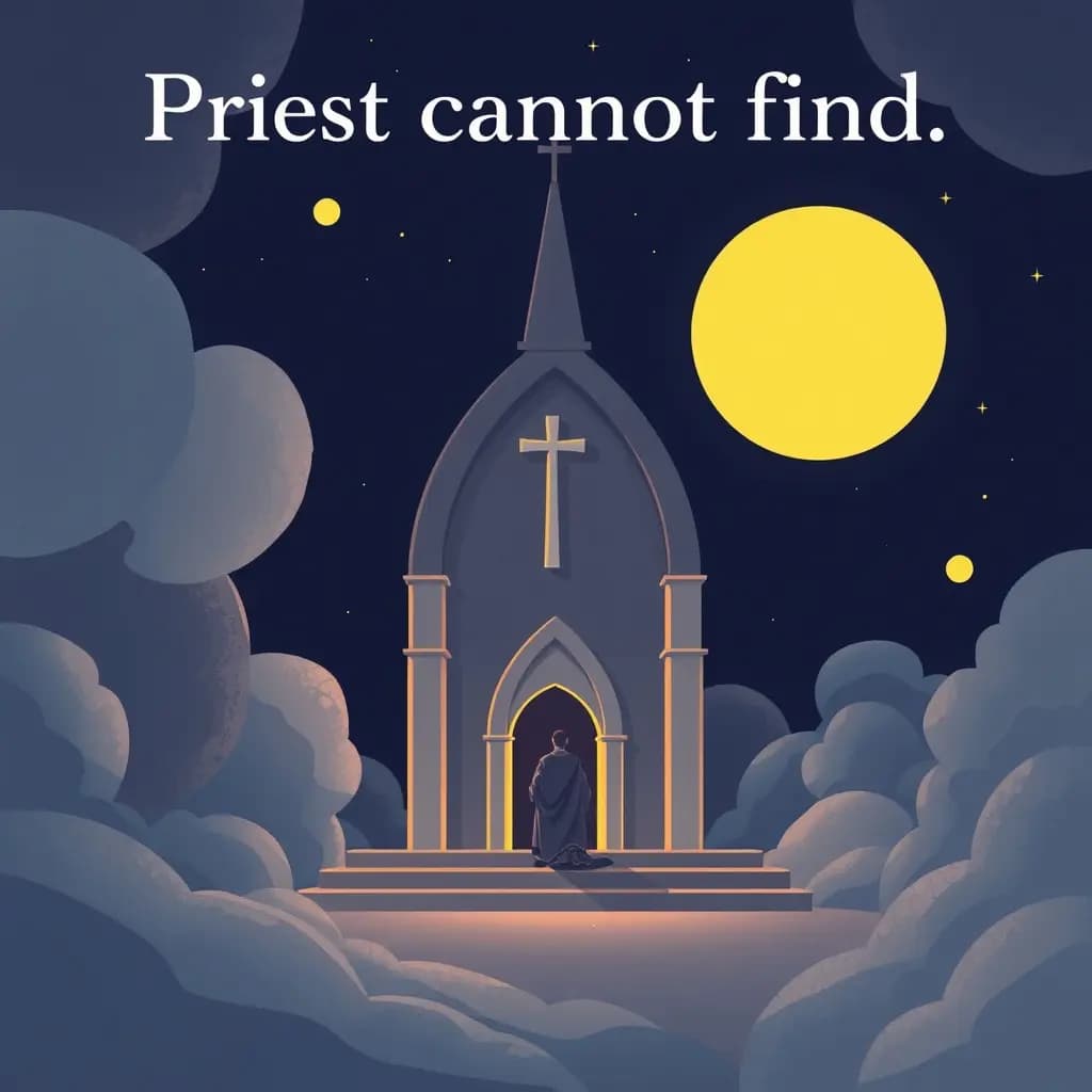Dream illustration: Priest cannot be found