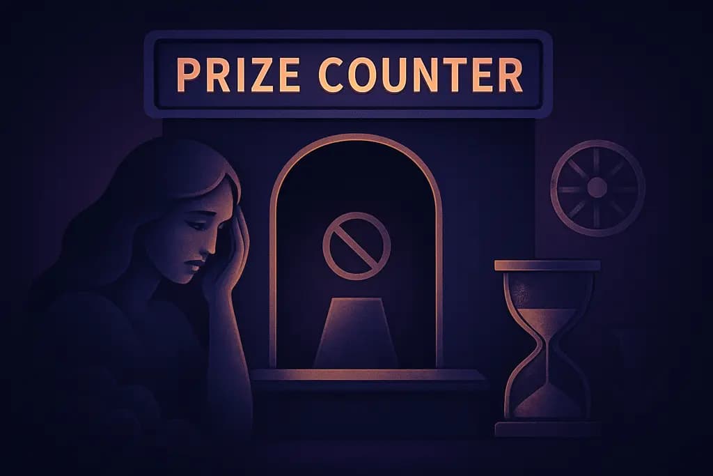 Dream illustration: Prize Counter with No Winners