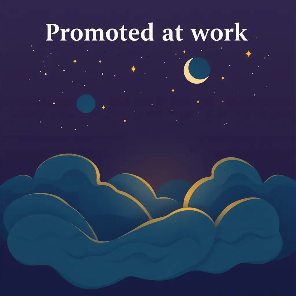 Dream illustration: Promoted at work dream