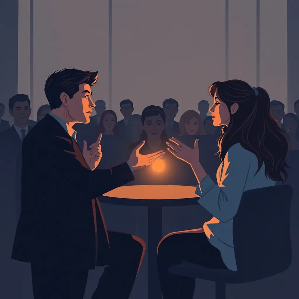 Dream illustration: Public argument with a partner