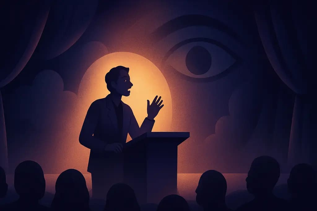 Dream illustration: Public Speaking or Being On Stage