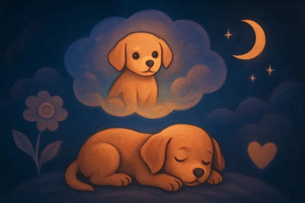 Dream illustration: Puppies or baby animals