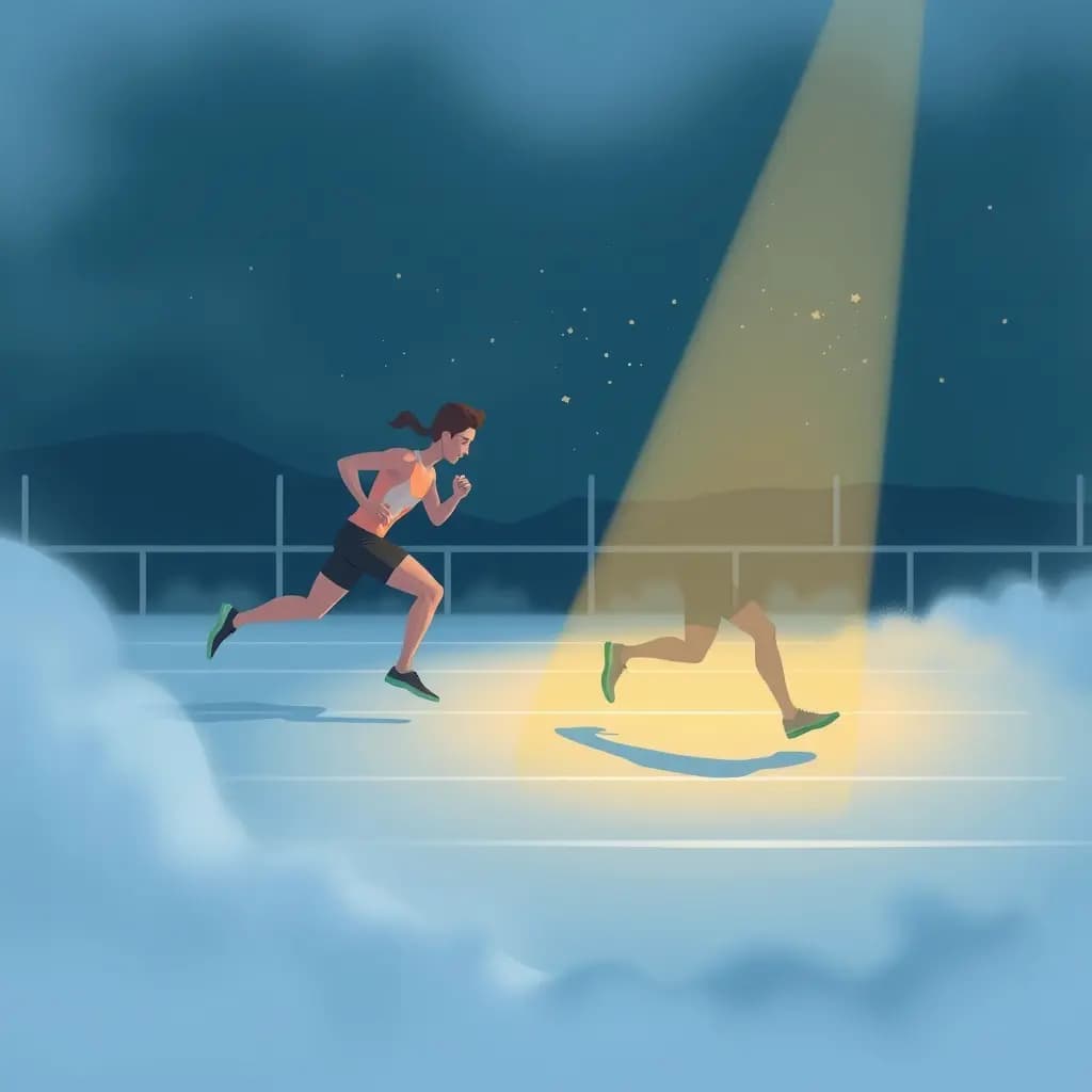 Dream illustration: Race where feet won't move