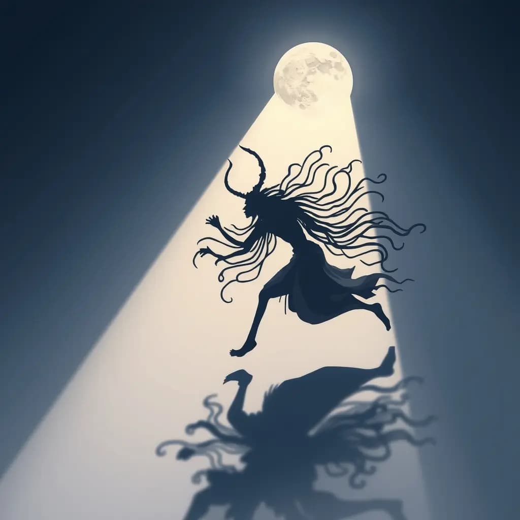 Dream illustration: Rahu chasing your shadow