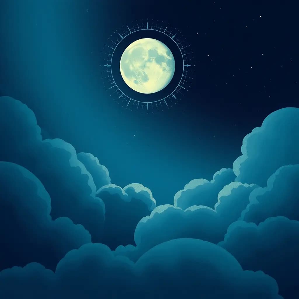 Dream illustration: Rahu Shadow Crossing Moon
