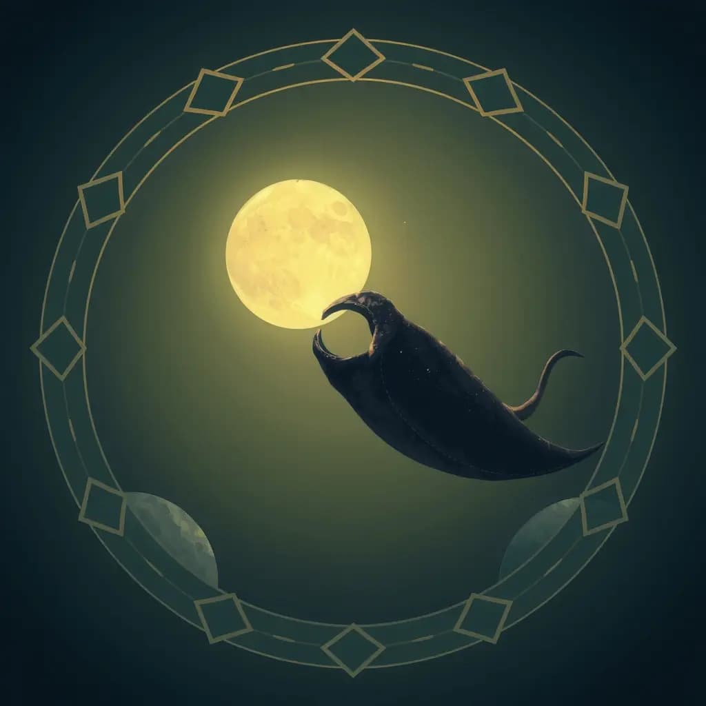 Dream illustration: Rahu swallows the moon