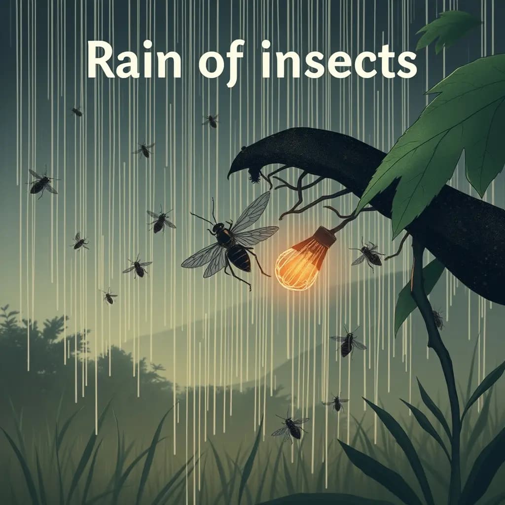 Dream illustration: Rain of insects