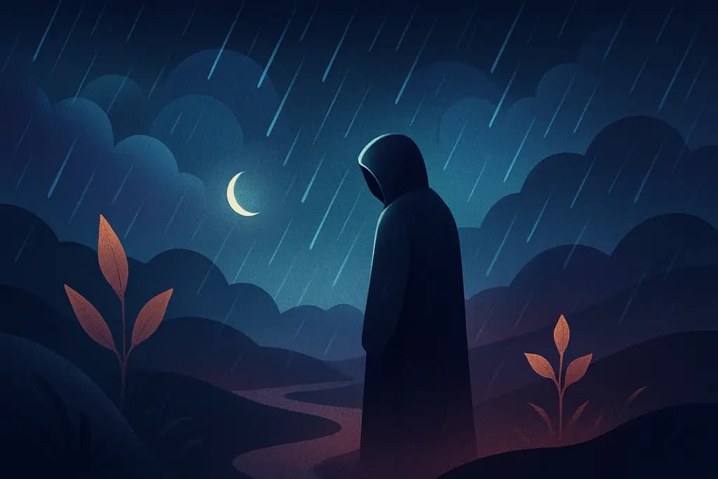 Dream illustration: Rain