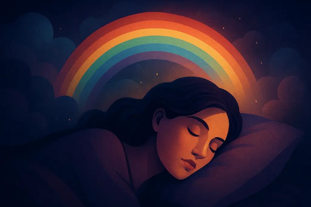 Dream illustration: Rainbow dream