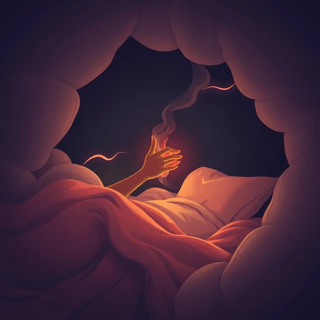 Dream illustration: Rapid heart racing / panic in dream