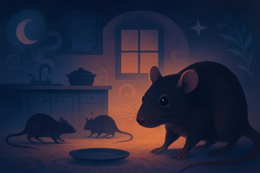 Dream illustration: Rats in the kitchen