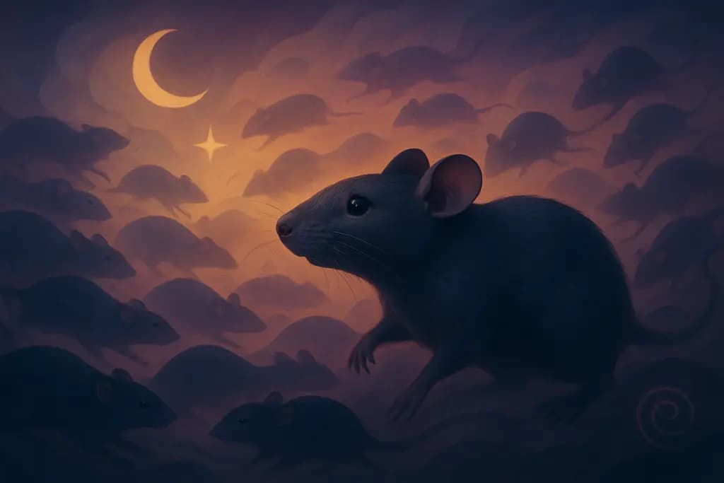 Dream illustration: Rats swarming