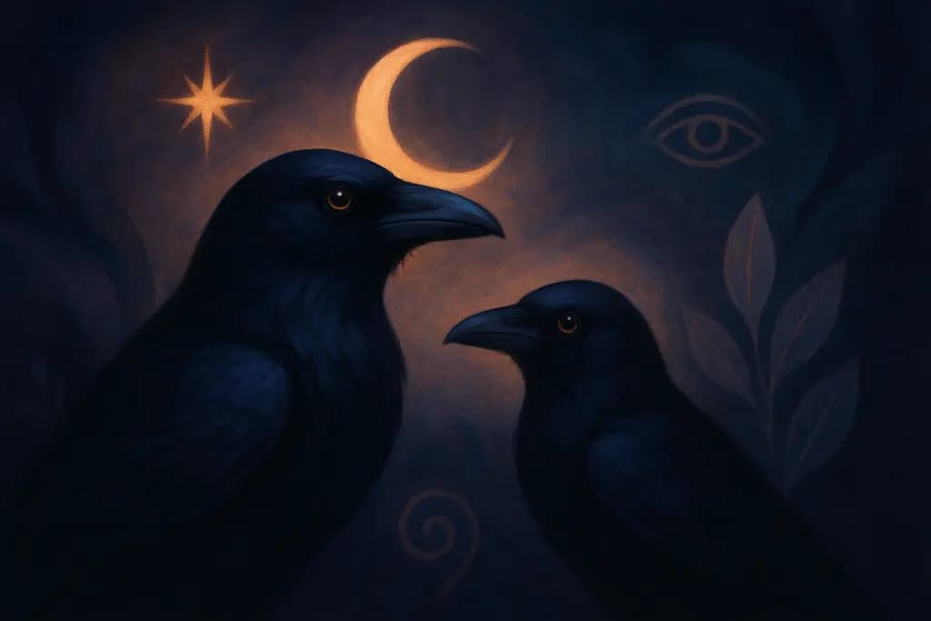 Dream illustration: Ravens