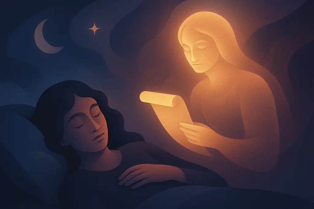 Dream illustration: Receiving a divine message