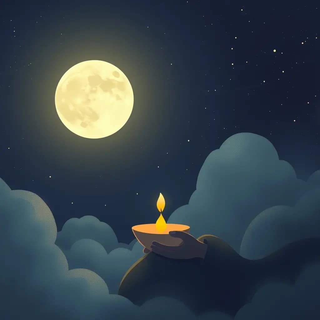 Dream illustration: Receiving a lunar blessing