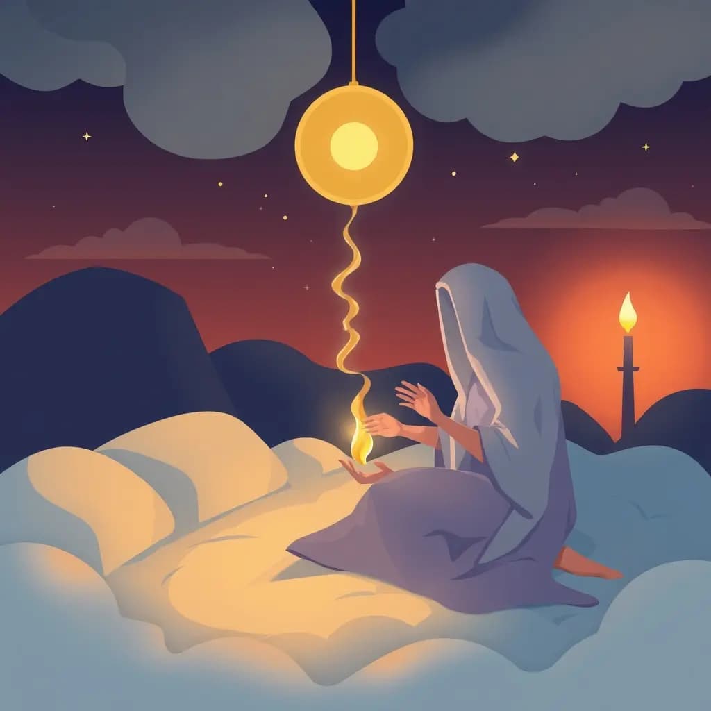 Dream illustration: Receiving a prophecy or warning