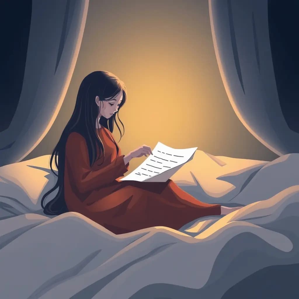 Dream illustration: Receiving notes from unknown hand