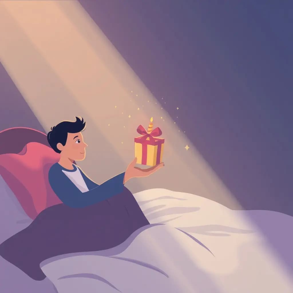 Dream illustration: Receiving wrong birthday gift