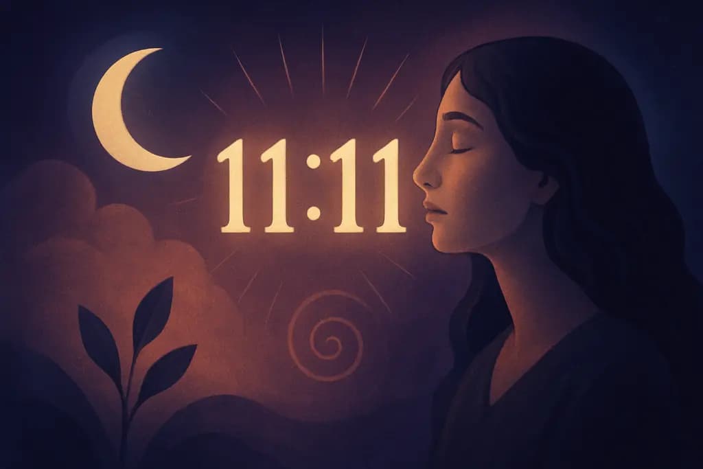 Dream illustration: Recurring numbers like 11:11