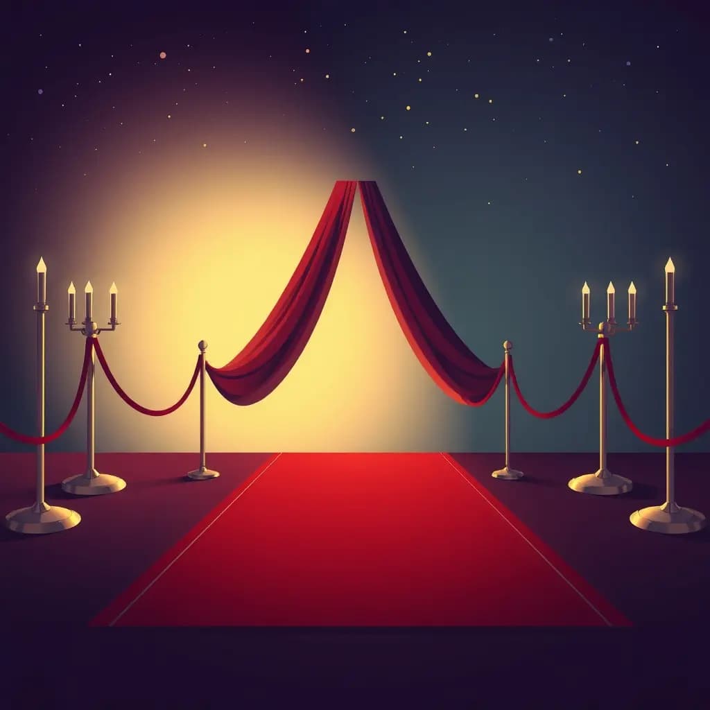 Dream illustration: Red carpet splits beneath you