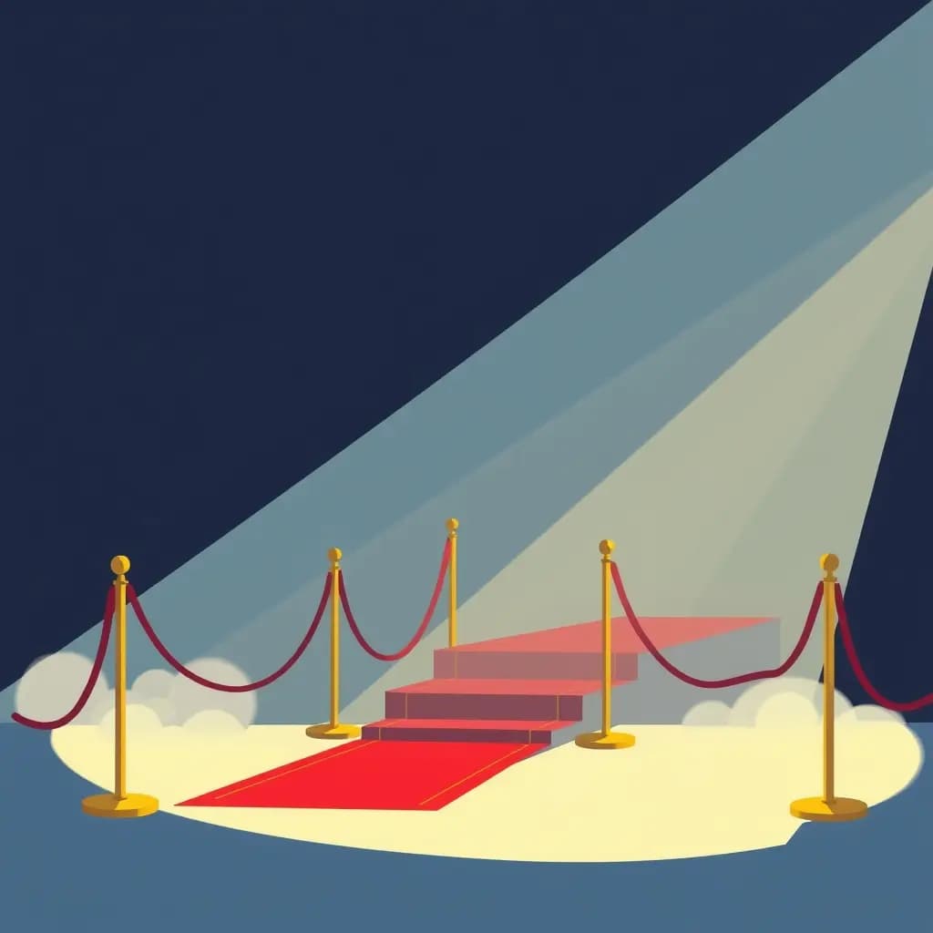 Dream illustration: Red carpet step missing