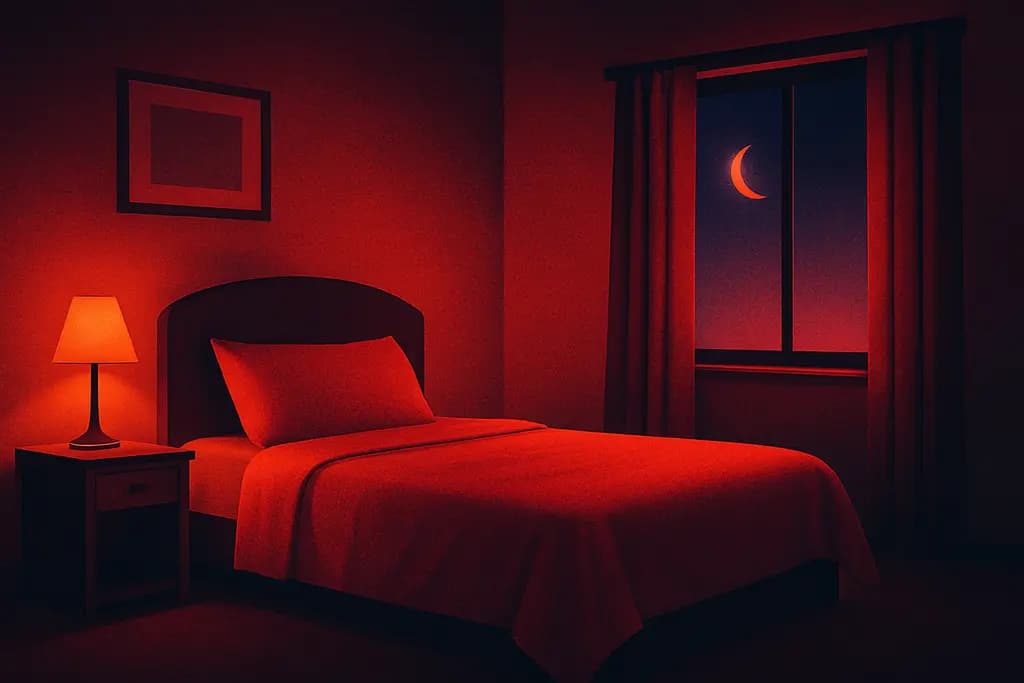 Dream illustration: red hotel room dream meaning