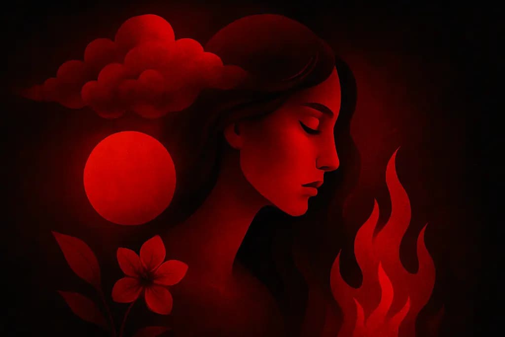 Dream illustration: Red