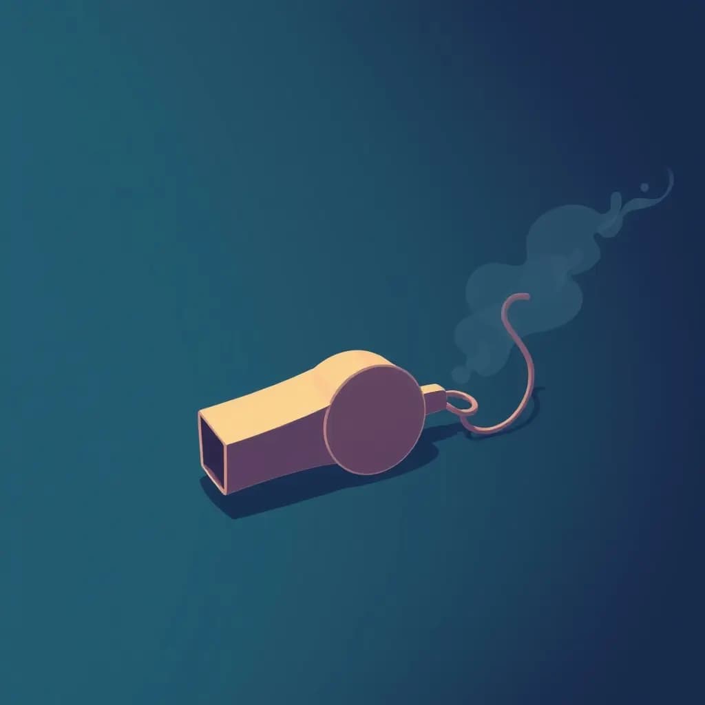 Dream illustration: Referee's Whistle Stuck