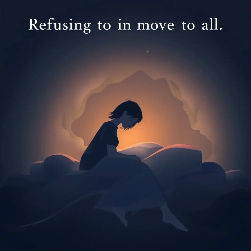 Dream illustration: Refusing to move at all