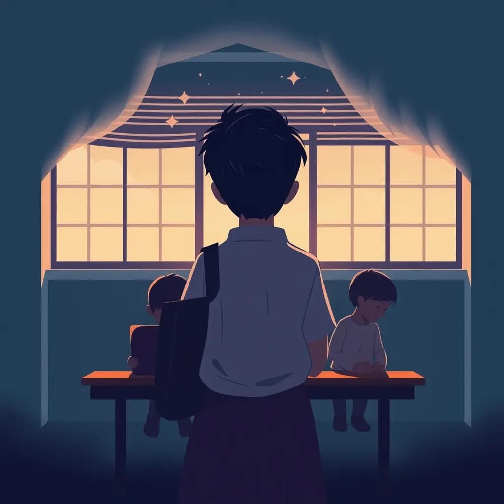 Dream illustration: Reliving first day at school