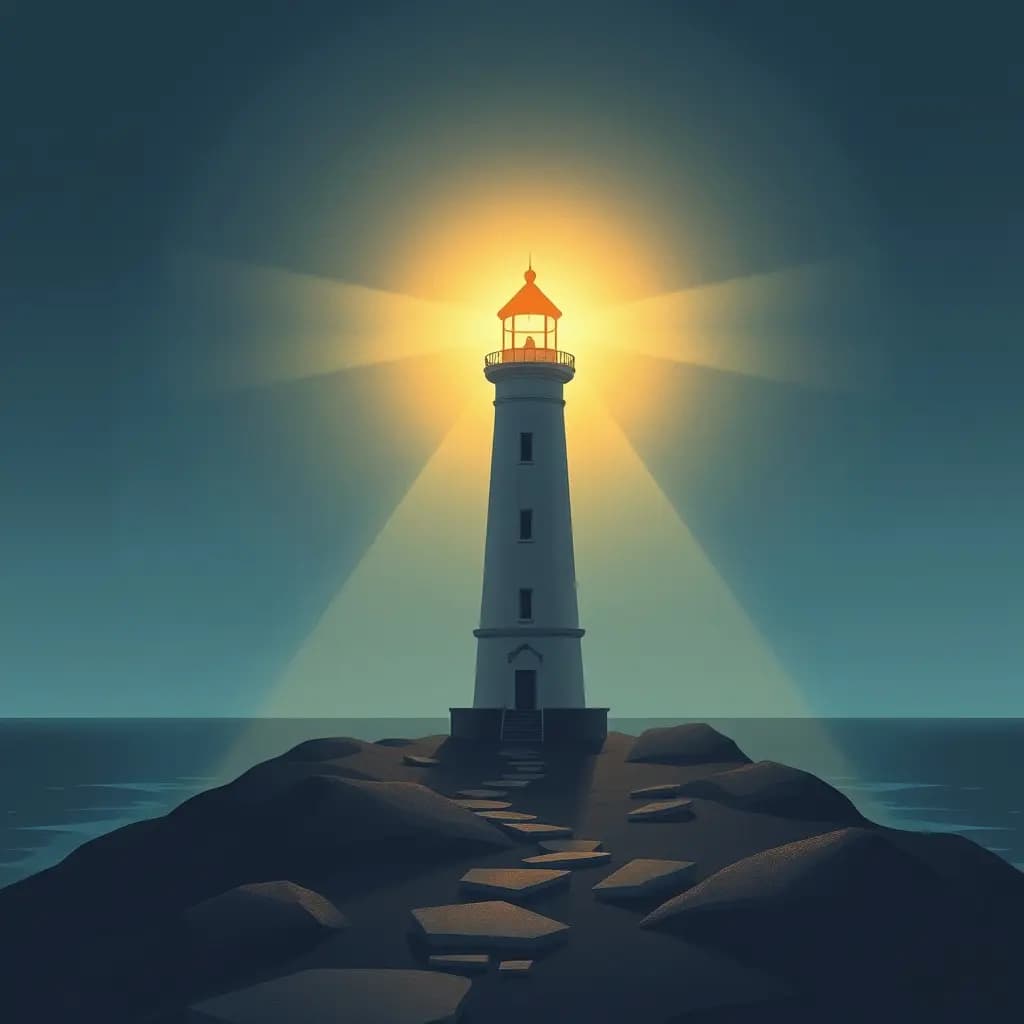 Dream illustration: Remote lighthouse