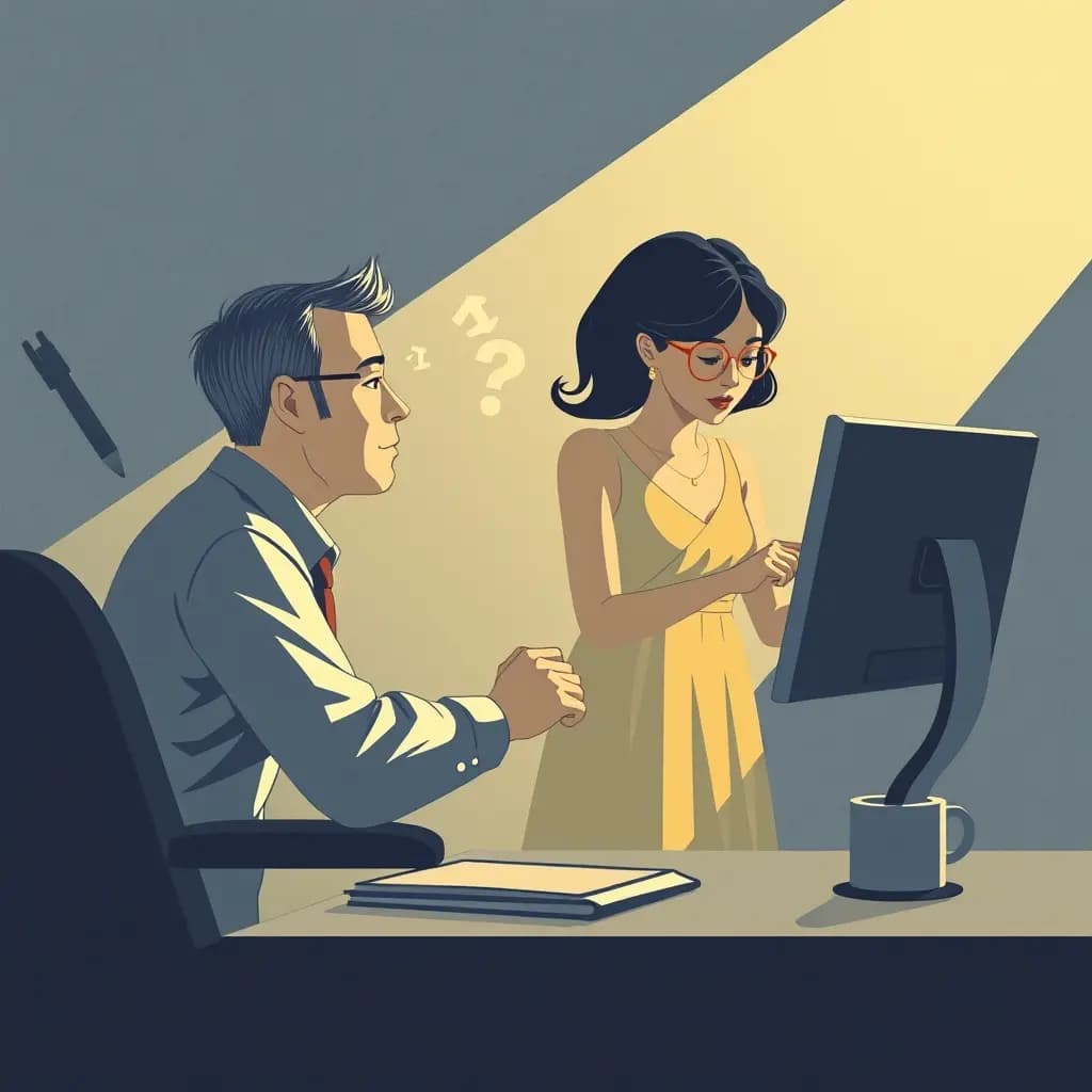 Dream illustration: Replacing parent at work