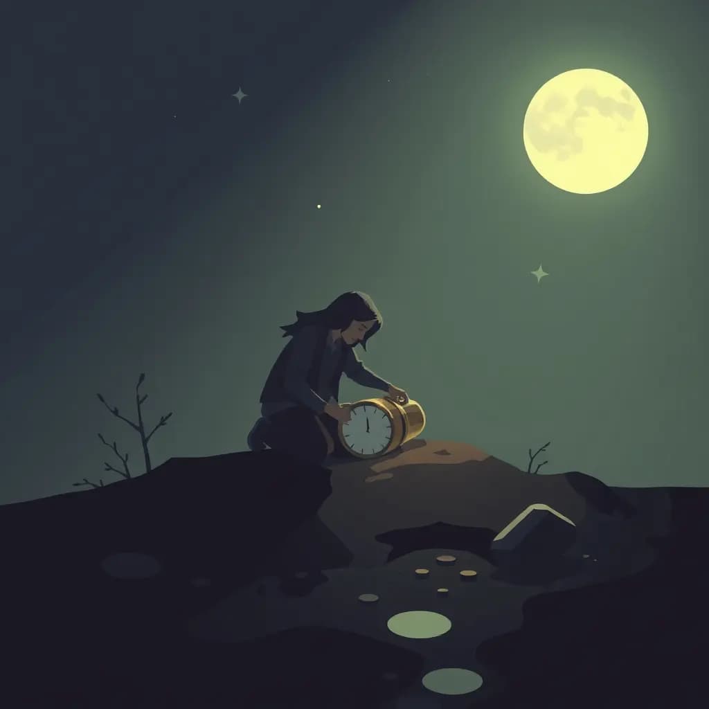 Dream illustration: Retrieving a buried time capsule